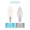 Luxrite B11 LED Light Bulbs 4W (40W Equivalent) 400LM 4000K Cool White Dimmable E12 Candelabra Base 12-Pack LR21576-12PK - alternate 6